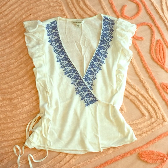 Banana Republic Sleeveless Wrap Sweater