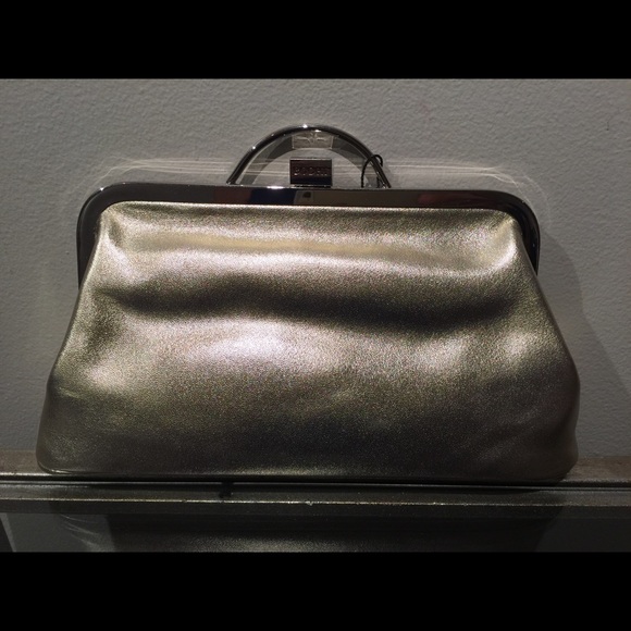BODHI Patent Frame Clutch Evening Bag