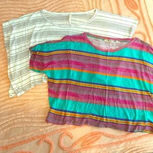 Two oversized crop tops!
