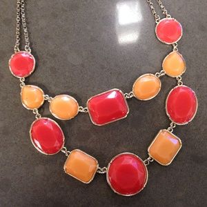 Orange chunky necklace