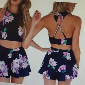 Crop top & shorts