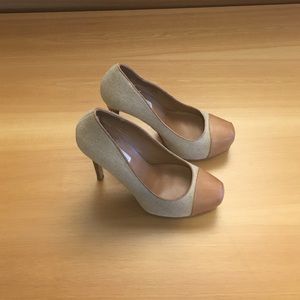 Steve Madden canvas platform pumps