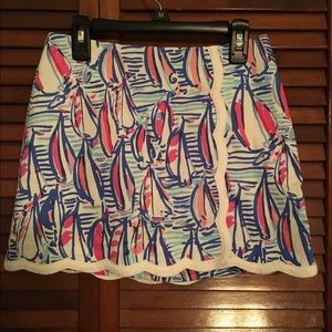 Lilly Pulitzer Michelina Skort in Red Right Return