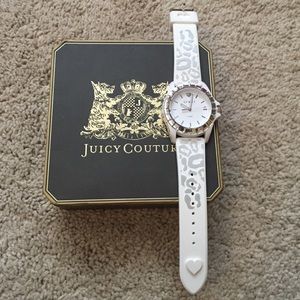 never worn Juicy Couture white silicone watch