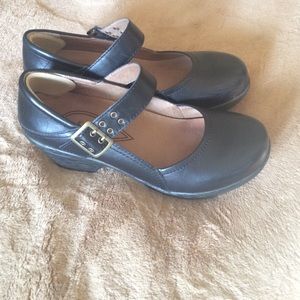 Black Sanita Nyla clogs, size 37