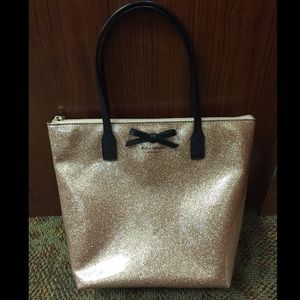 NWOT Kate Spade pink sparkle purse