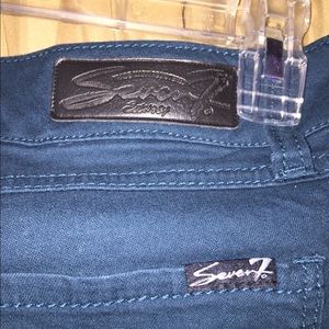 Seven skinny jeans size 8 bluish green color