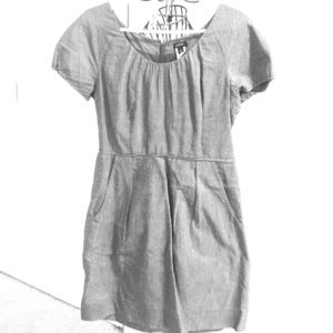 Pinstriped ideal transitional dress