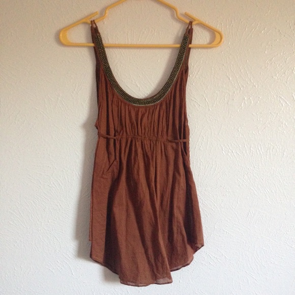 Free People beaded tank top