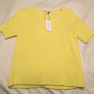 Collective Concepts Canary Yellow Sweater Top