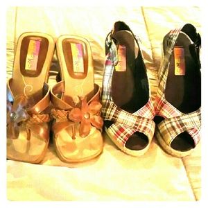 2 pair of Hot cakes ladies shoes