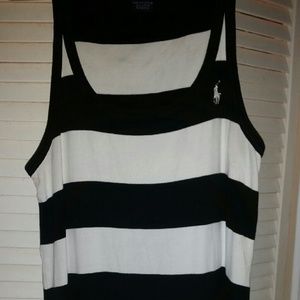 GUC Ralph Lauren blue & white sundress XL