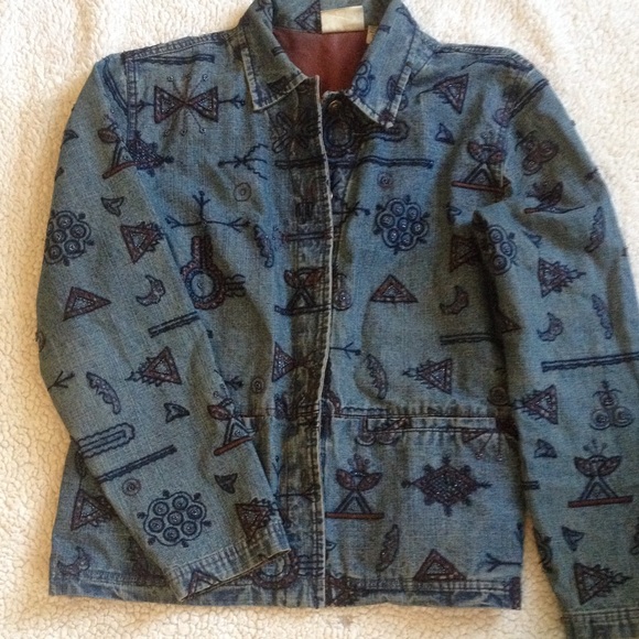 Chico's Jackets & Blazers - Vintage Chico's blue jean jacket