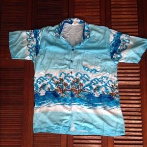 Tropical oversized shirt