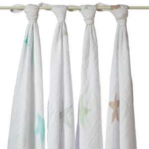 Aden + Anais classic swaddle in super star scout