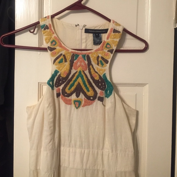 French Connection embroidered spring dress