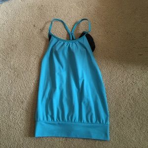Black and Blue Workout Tank