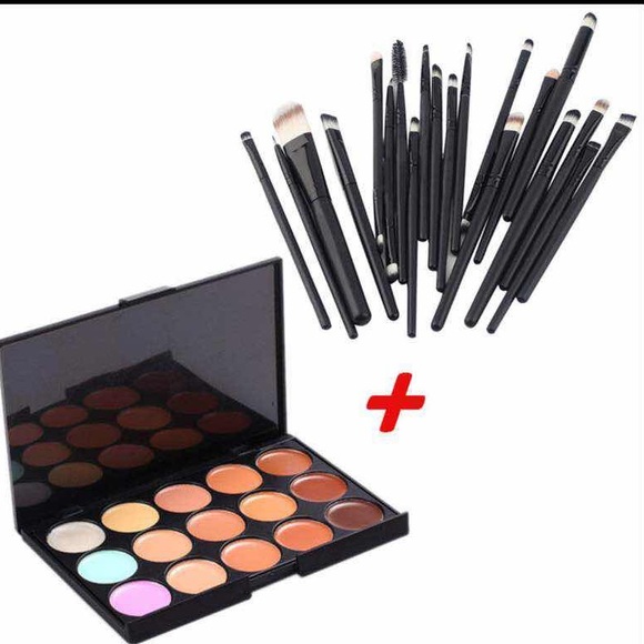 Other - 20pcs Brushes Set+Concealer Palette