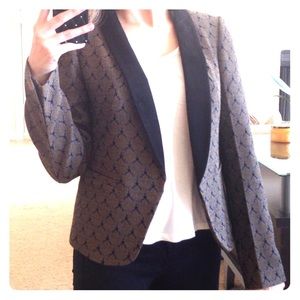 LOFT pinecone jacquard tuxedo jacket size 4