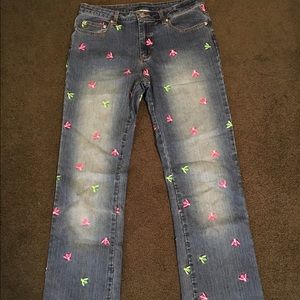 Lilly Pulitzer embroidered jeans