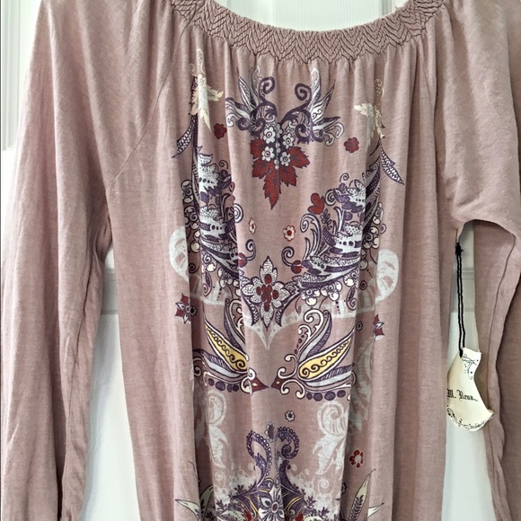 Mauve tunic dress with boho design! Last one!! - Picture 3 of 4