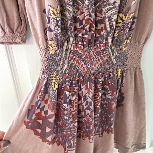Mauve tunic dress with boho design! Last one!! - Picture 4 of 4