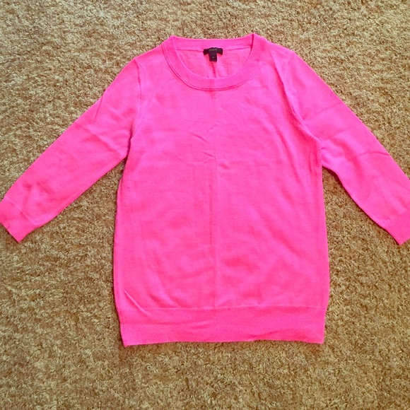 Pink J Crew sweater