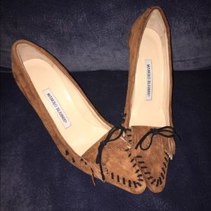 Manola Blahnik Mocasain Heels