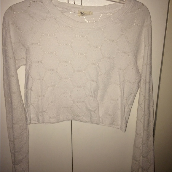 Show me your mumu white crop top large