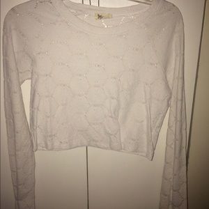 Show me your mumu white crop top large