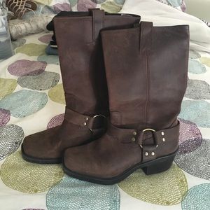Dark brown boots