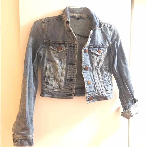 Cropped American eagle jean jacket