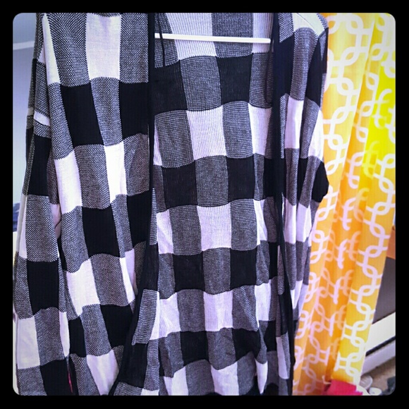 Plaid cardigan