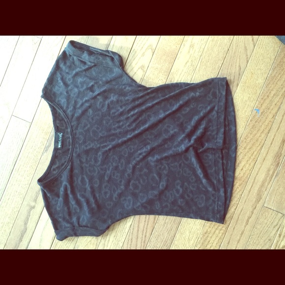 Printed black top