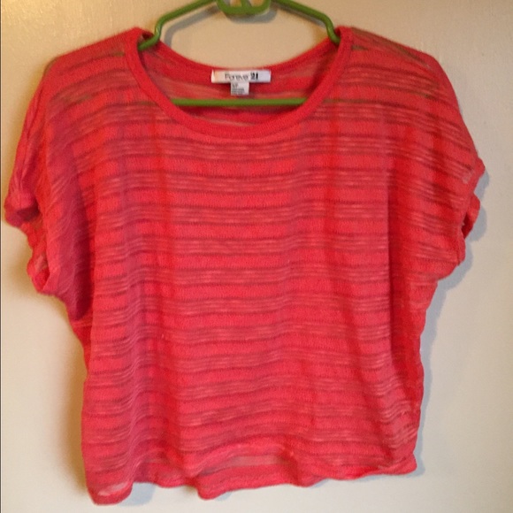 Forever 21 coral top 🌻🌻