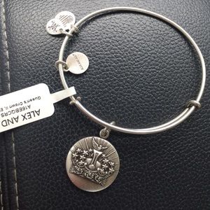 Silver queen crown Alex and Ani bangle