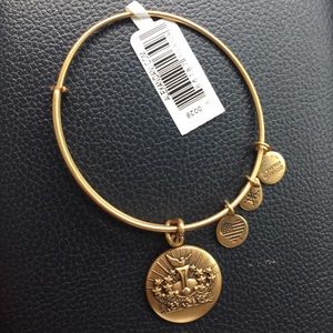 Gold queen crown Alex and Ani bangle