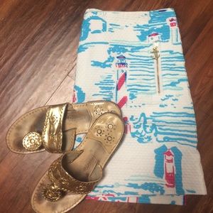 Lilly Pulitzer Tate Skirt in Print: Watch Out