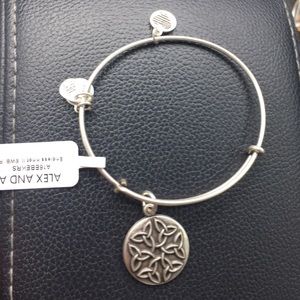 Silver endless knot Alex and Ani bangle