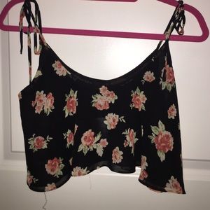 Forever 21 floral crop top