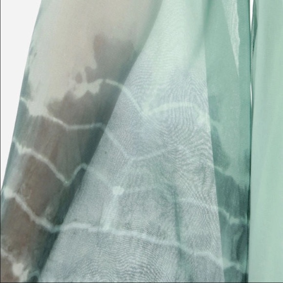 LAST 1! Boho cold shoulder blue tunic dress - Picture 2 of 4