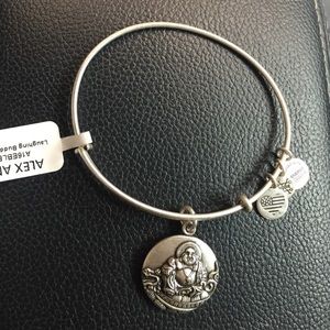 Silver Buddha Alex and Ani bangle