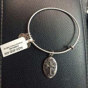 Silver Armenian cross Alex and Ani bangle