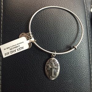 Silver Armenian cross Alex and Ani bangle