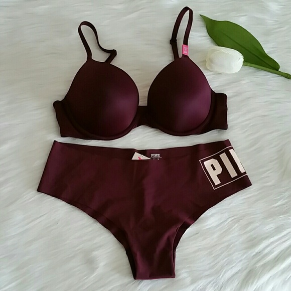 BEAUTIFUL PUSH UP VS PINK BRA + PANTY .NEW - Picture 1 of 4