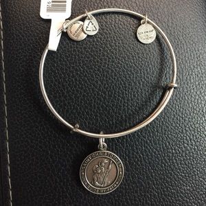 Silver Saint Christopher Alex and Ani bangle
