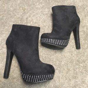 Black ankle boots