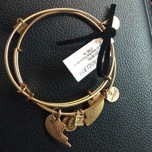 Gold best friends Alex and Ani bangles