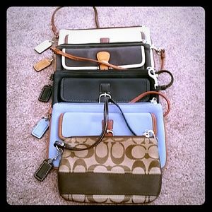 Auth. Coach Wristlets (Light Blue & Cream-Sold)