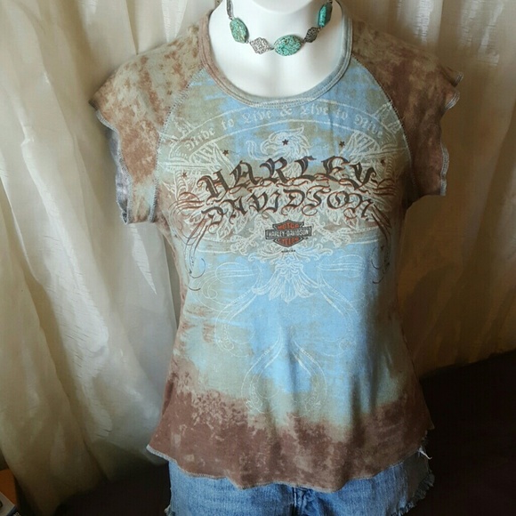 Harley Davidson Tie dyed tee